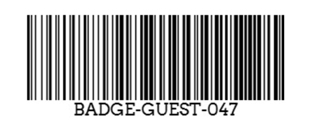 Badge barcode 徽章條碼
