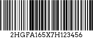 程式碼128 VIN Barcode