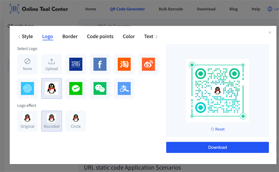 創建帶有徽標的自定義二維碼