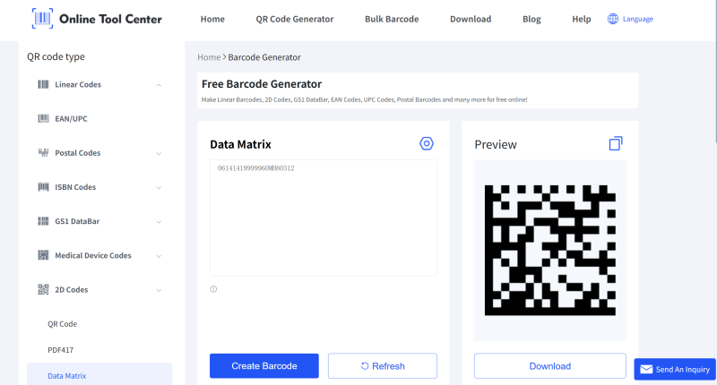 erate UID Data Matrix code 生成UID數據矩陣程式碼