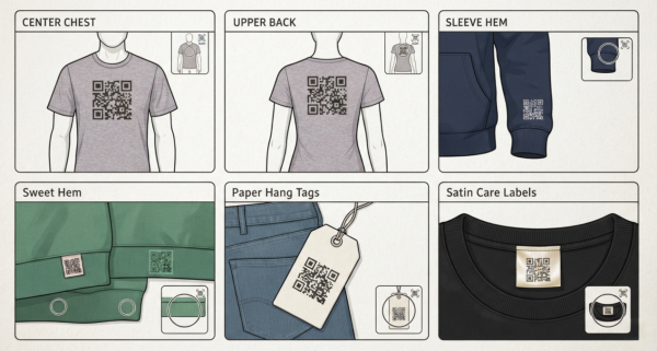 qr code on clothi 服裝上的二維碼