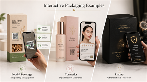 Interactive packaging examples 互動式包裝示例