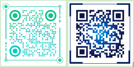 qr code with frames 帶邊框的二維碼