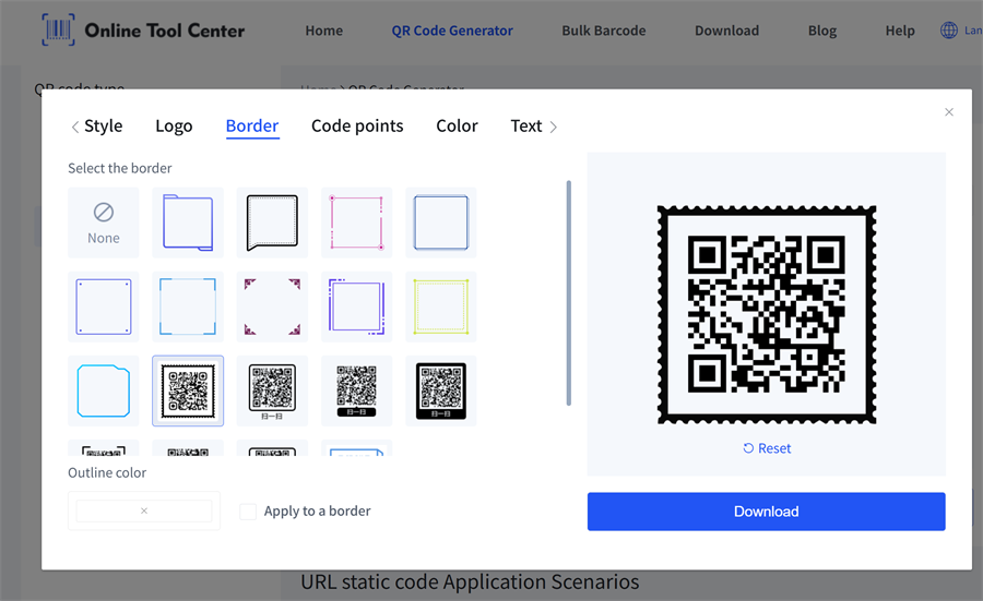 add frame for qr code 為二維碼添加邊框