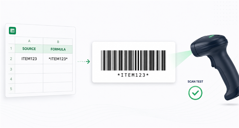 use libre barcode 39 in excel 在excel中使用libre條碼39