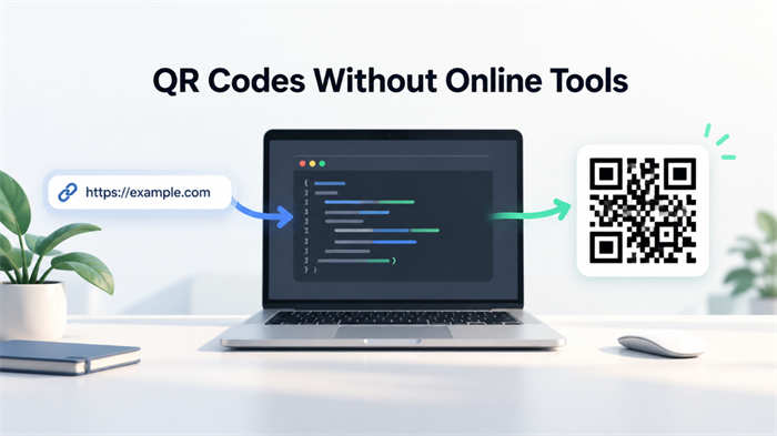 Create a QR Code without online tools 無需線上工具即可創建二維碼
