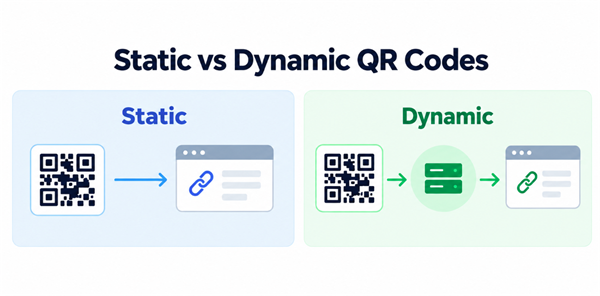 Static vs Dynamic QR Codes 靜態與動態二維碼